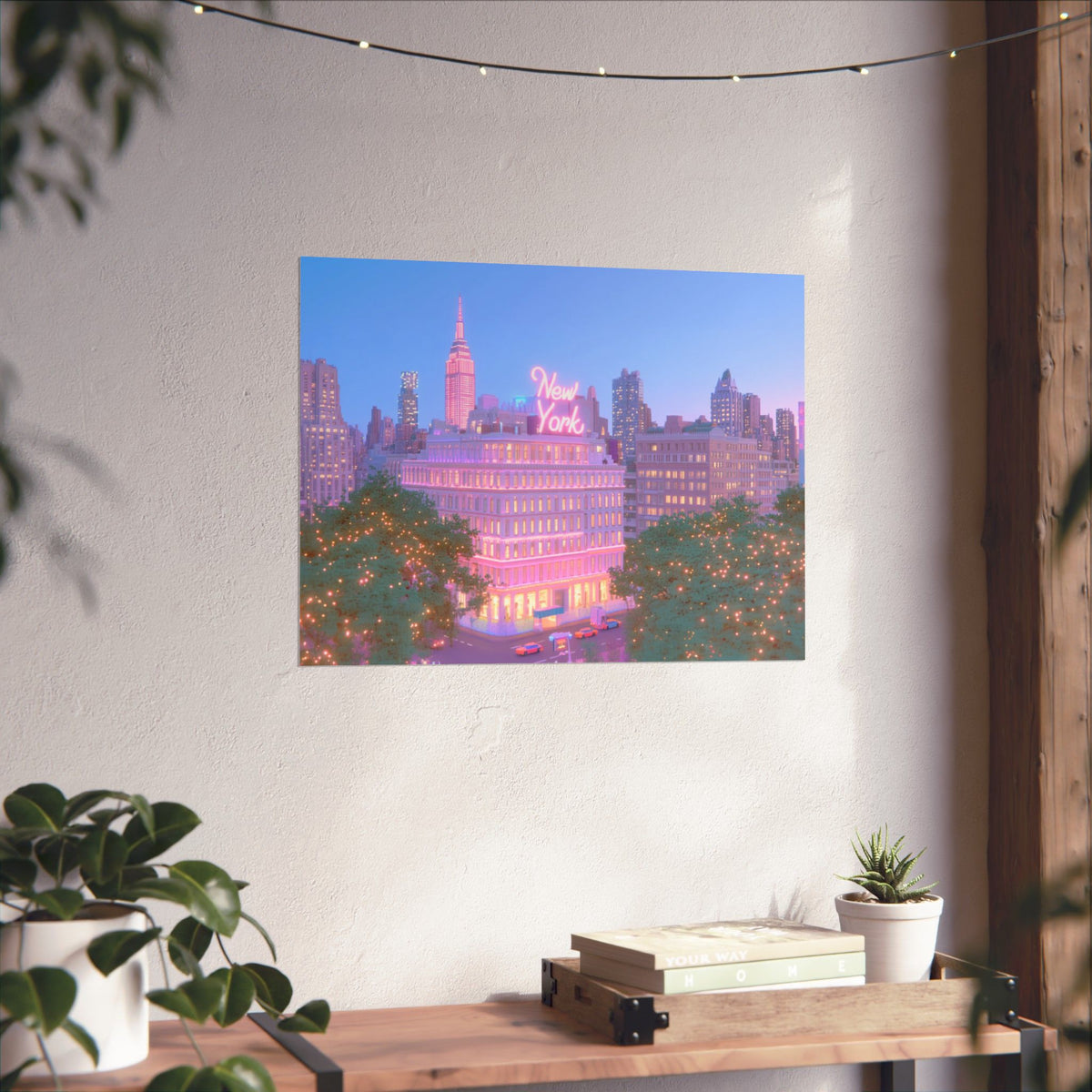 Pastel New York Hotel Poster