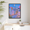Halloween NYC Framed Canvas