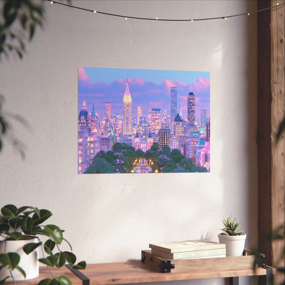 NYC Night Skyline Poster