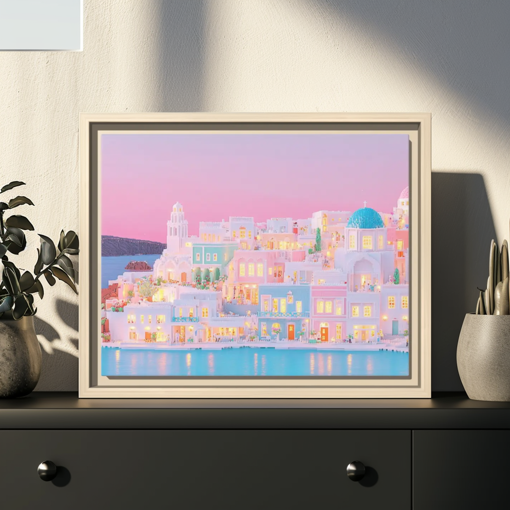 Santorini Greece Canvas