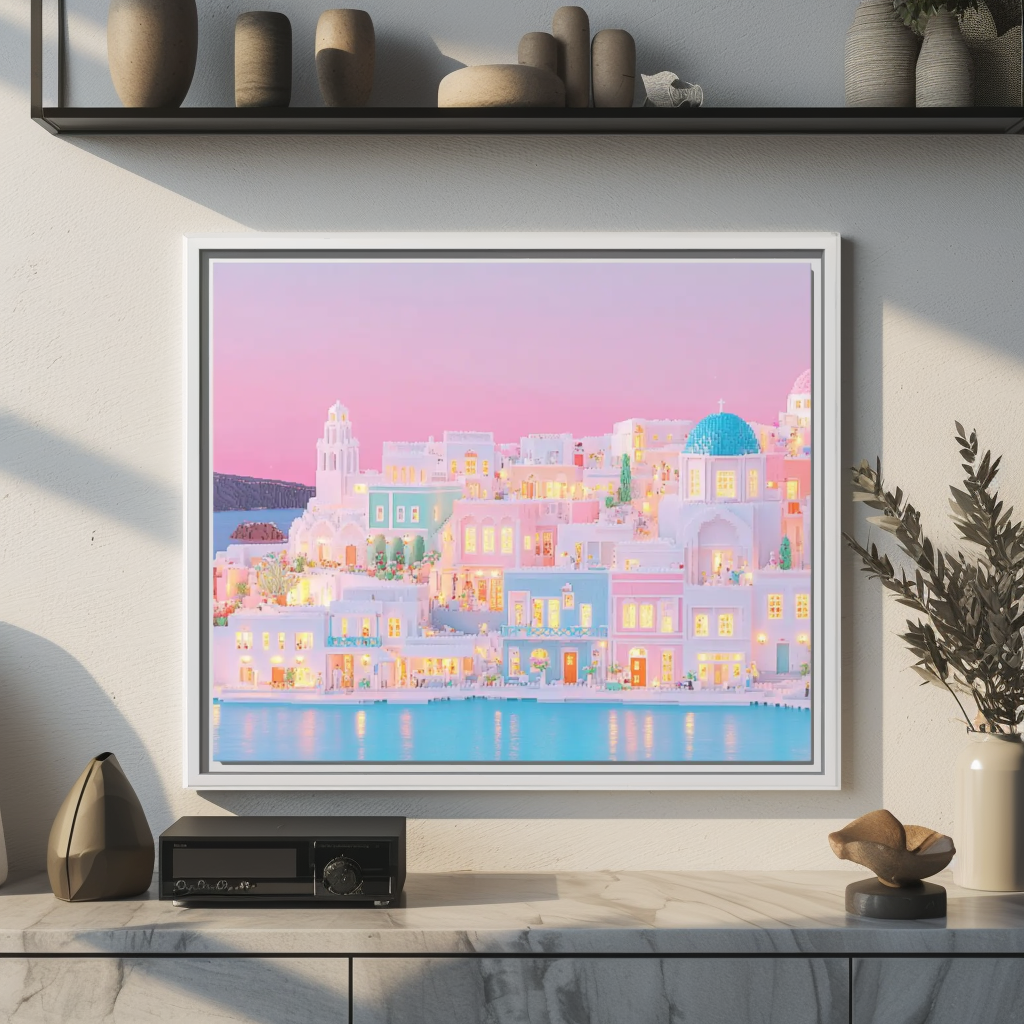 Santorini Greece Canvas