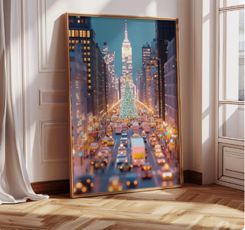 Christmas NYC Poster