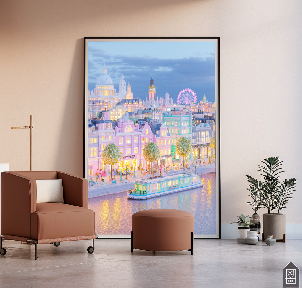 Pastel London Big Ben Poster