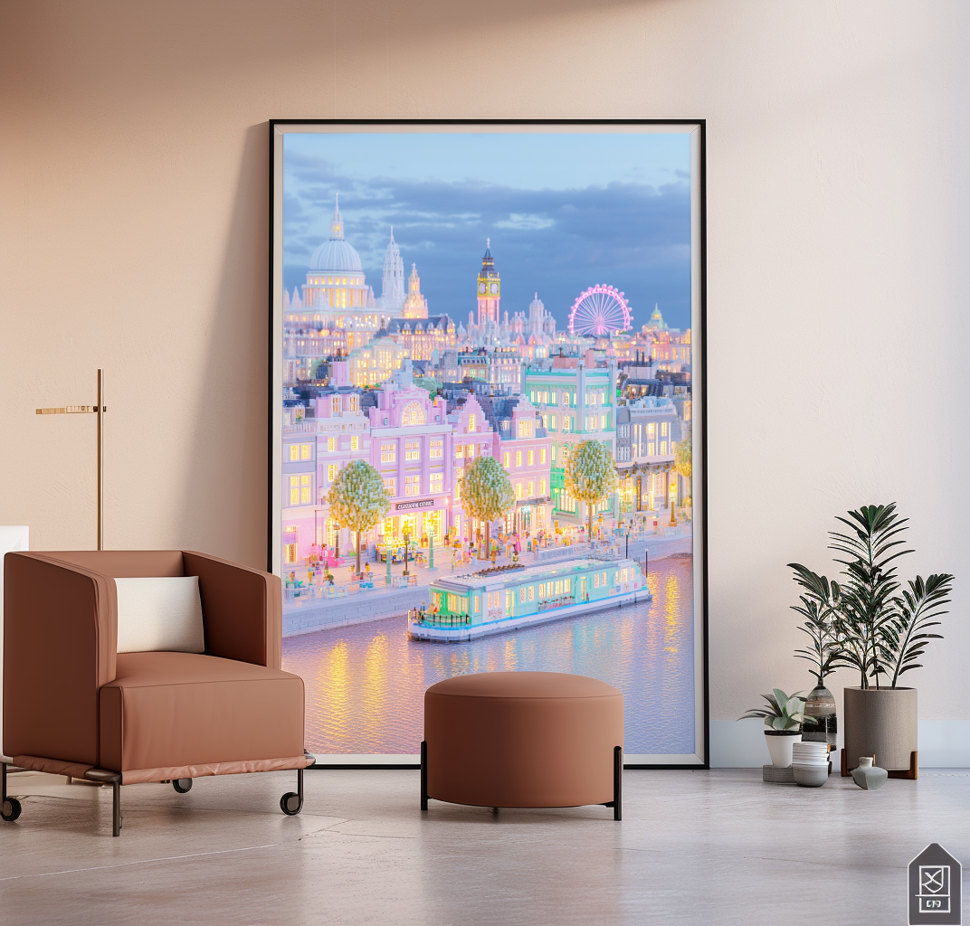 Pastel London Big Ben Poster
