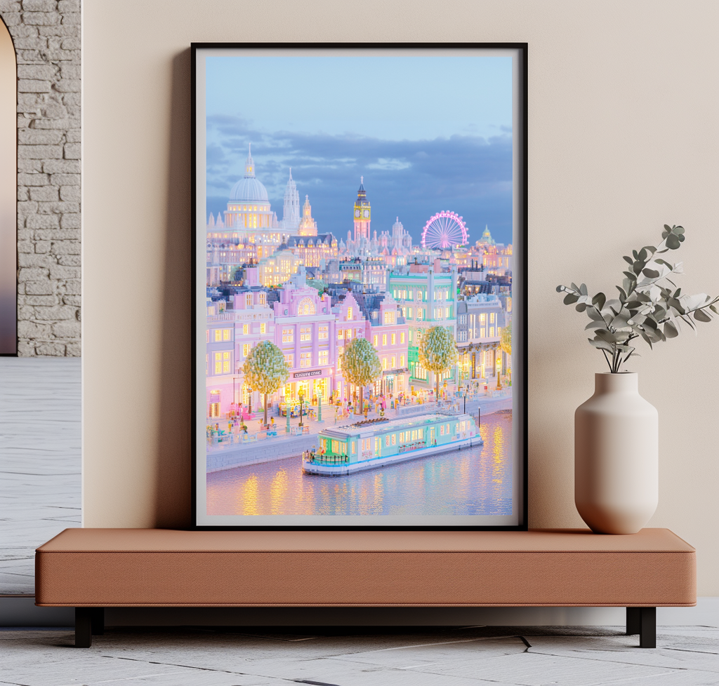 Pastel London Big Ben Poster