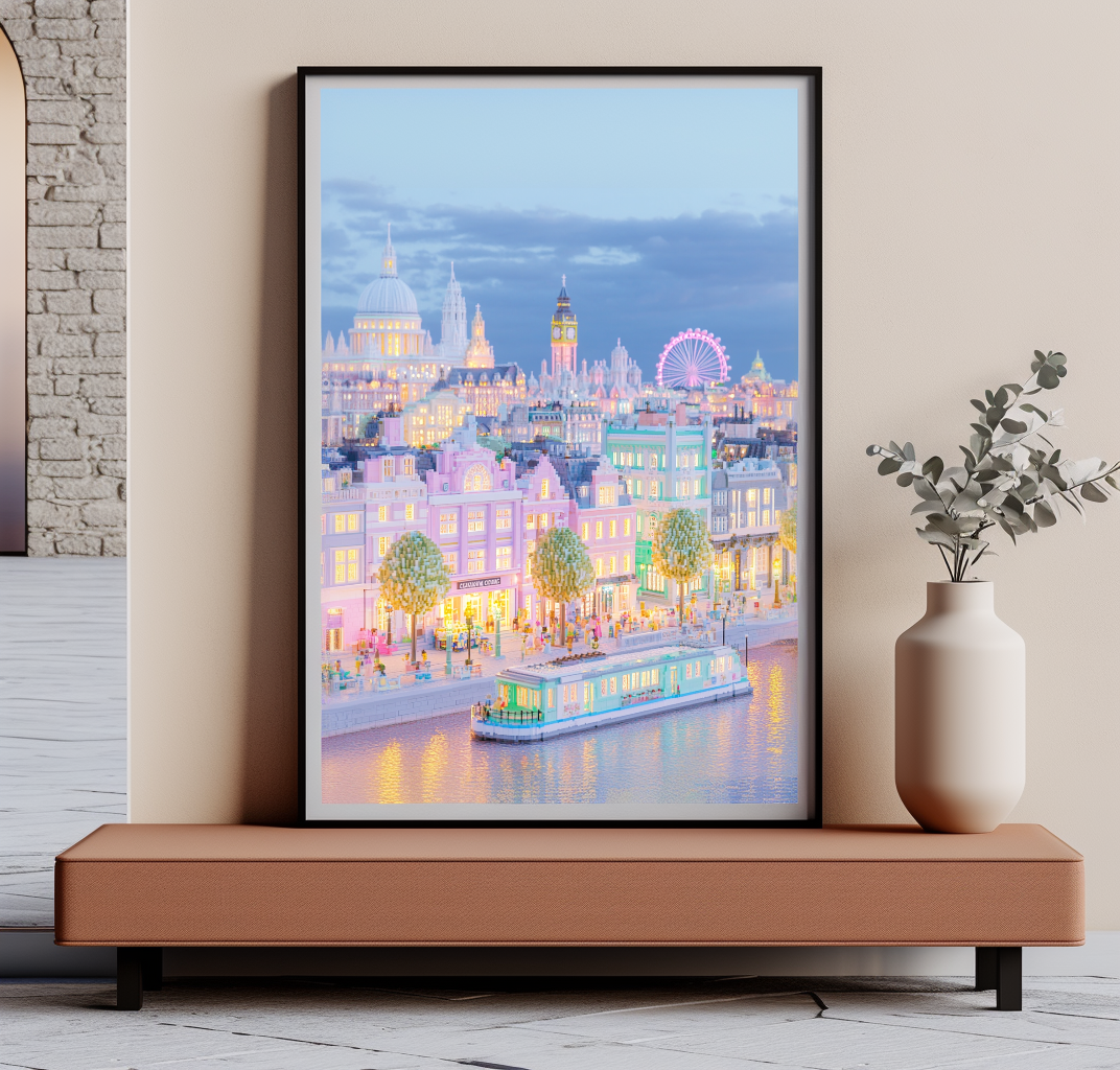 Pastel London Big Ben Poster