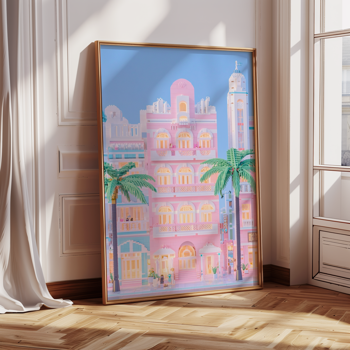 Miami Art Deco Facade Poster