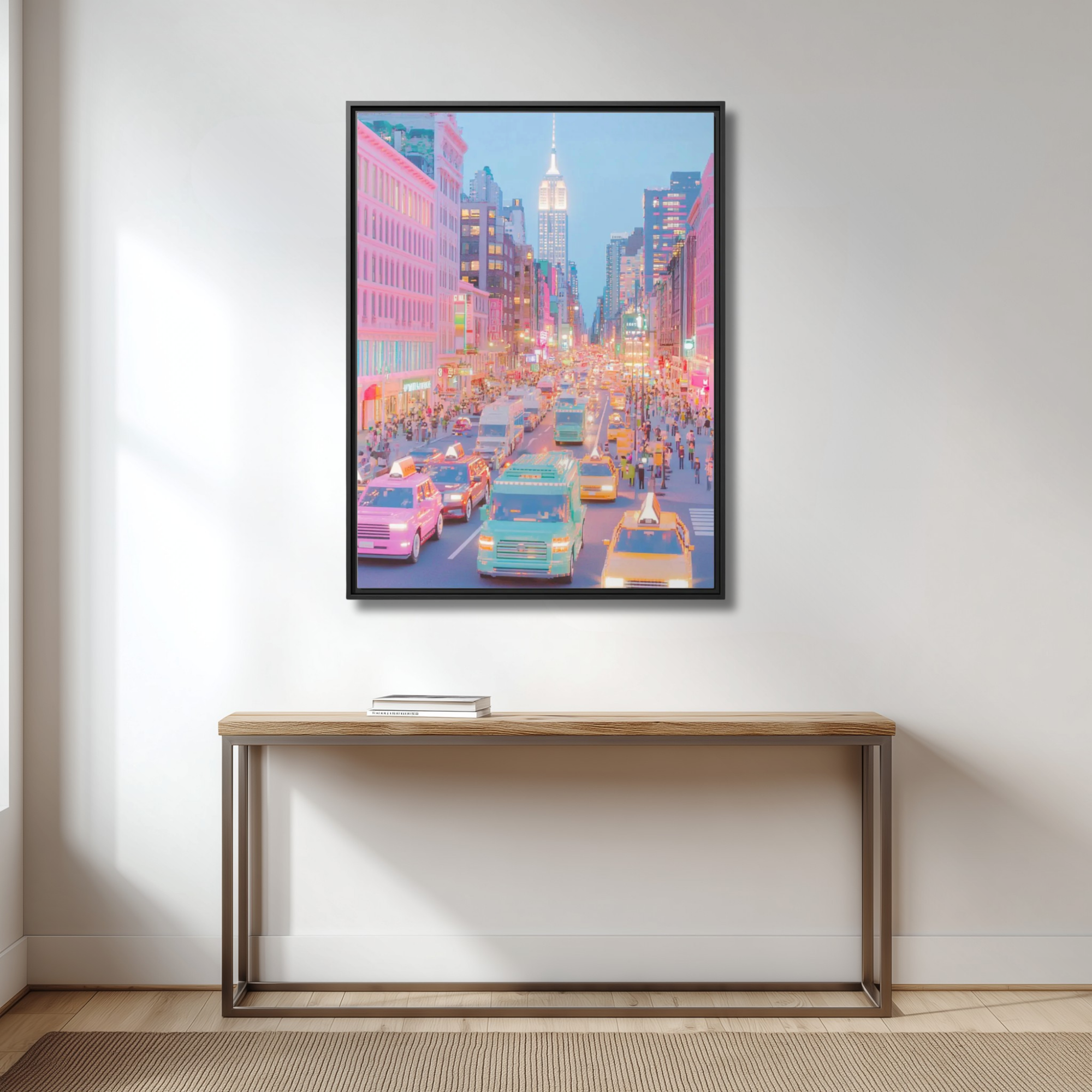 Pastel NYC Midtown Avenue Poster