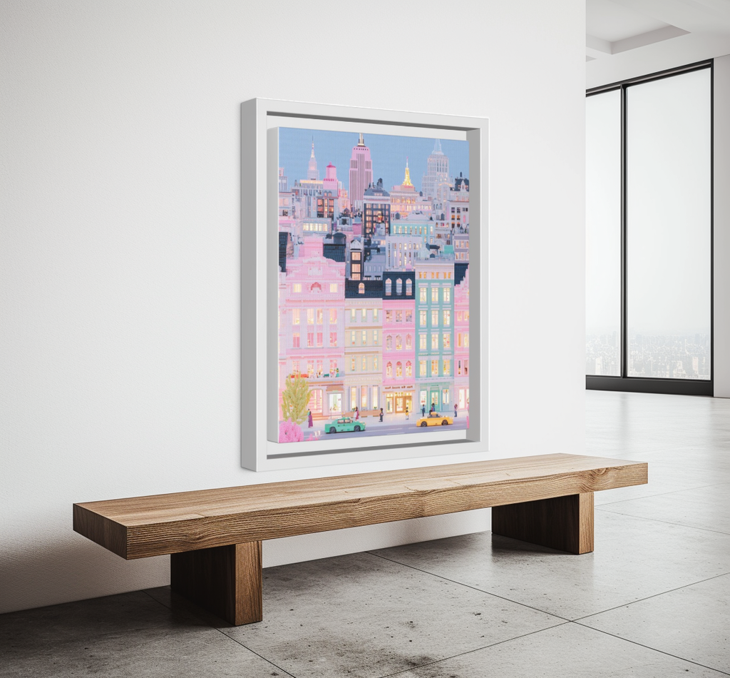 Pastel NYC Skyline Poster