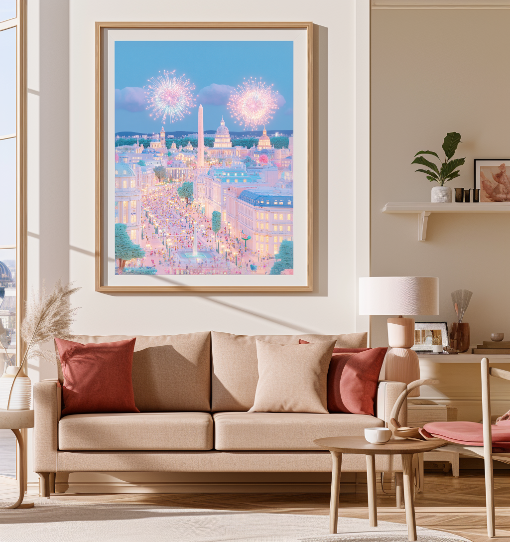 Washington DC Fireworks Poster
