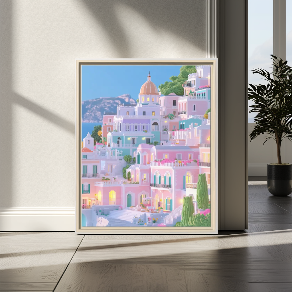 Positano Framed Canvas