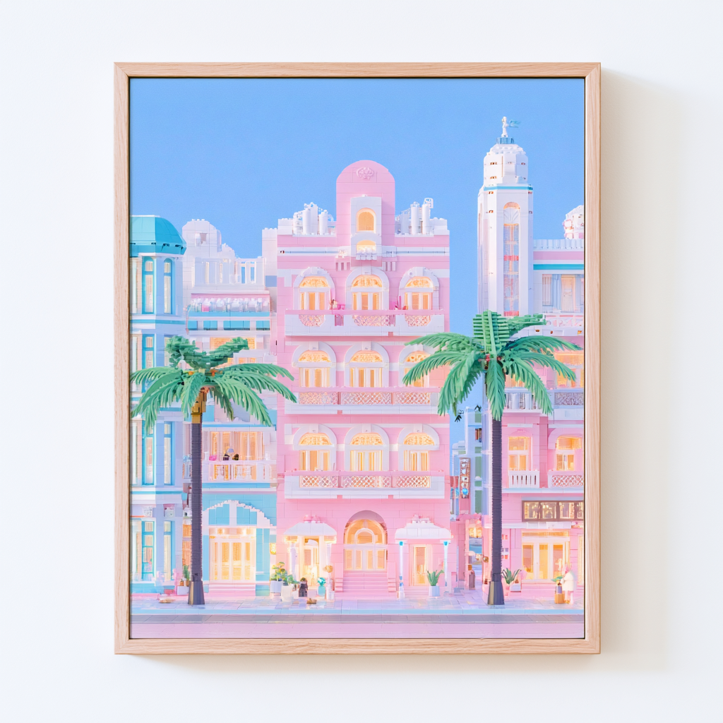 Miami Art Deco Facade Poster