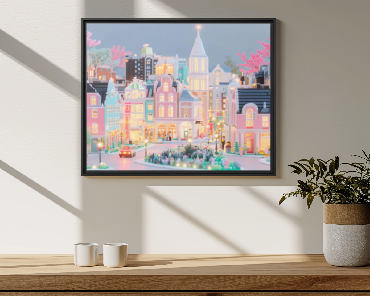 Pastel Boston Skyline Poster