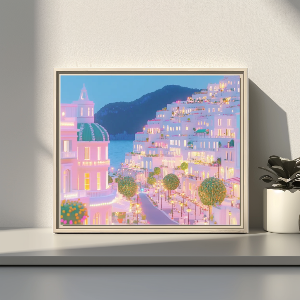 Positano Cliffside Poster