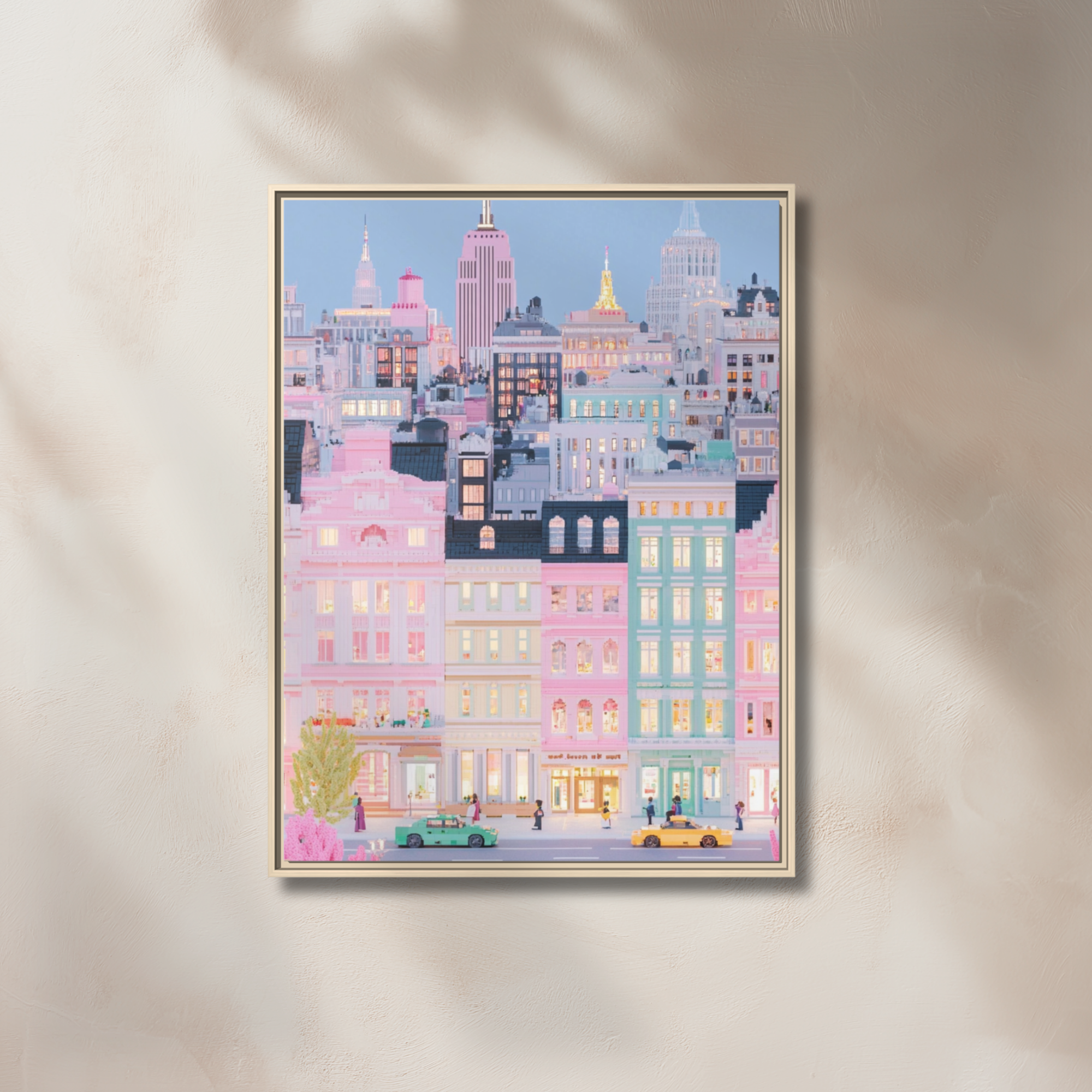 Pastel NYC Skyline Canvas