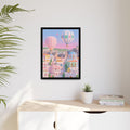 Cappadocia Pastel Balloons Framed Canvas