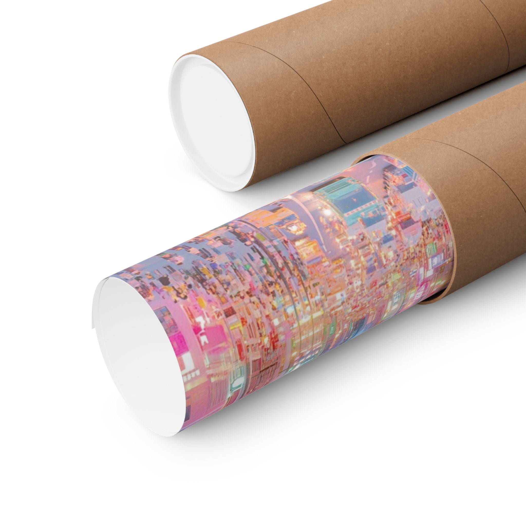 Pastel NYC Midtown Avenue Poster