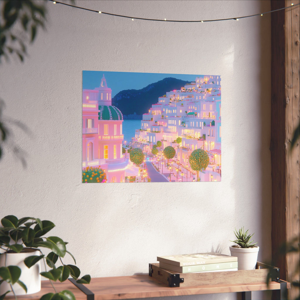 Positano Cliffside Poster