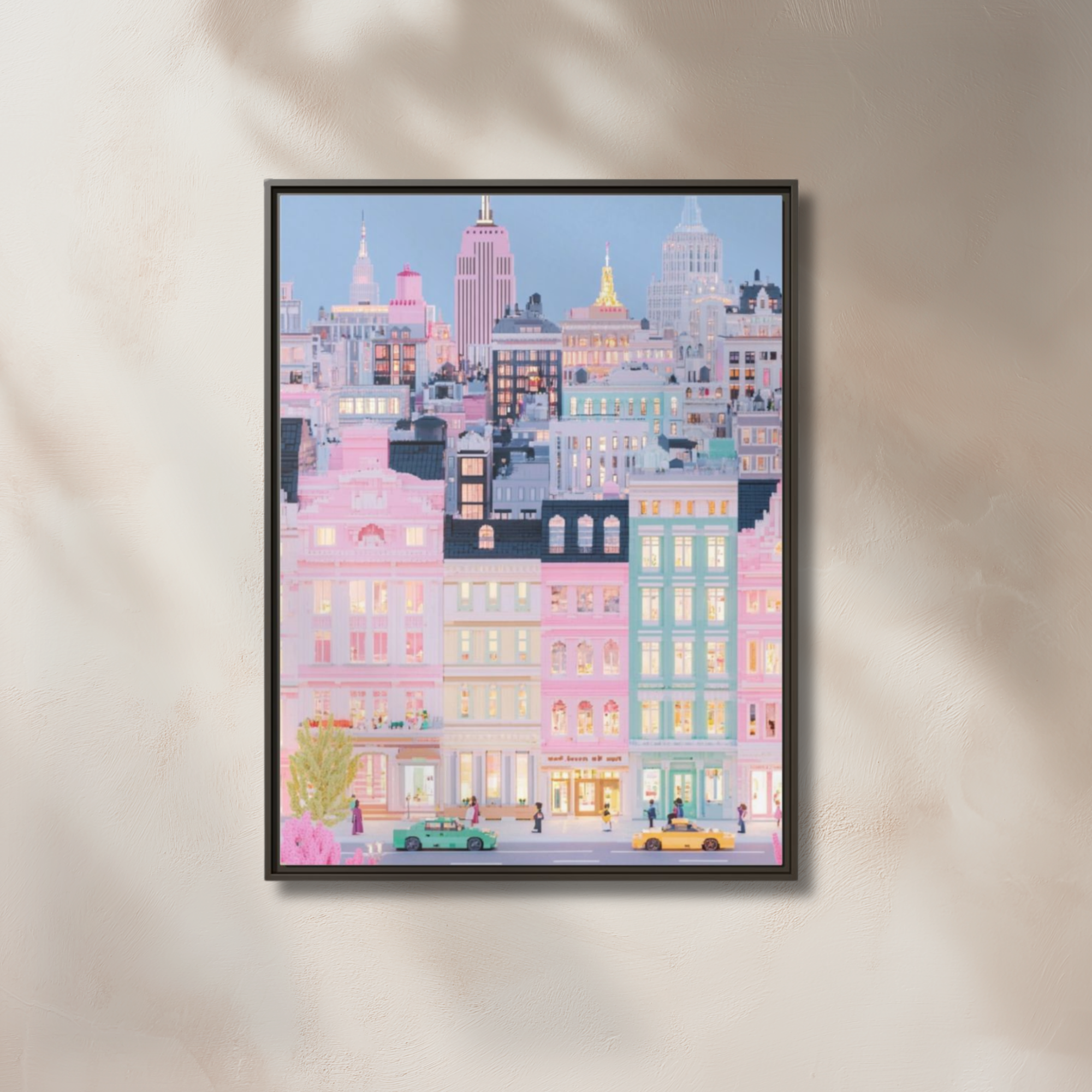 Pastel NYC Skyline Canvas