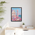 Nantucket Lighthouse Framed Canvas