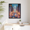 Christmas NYC Framed Canvas