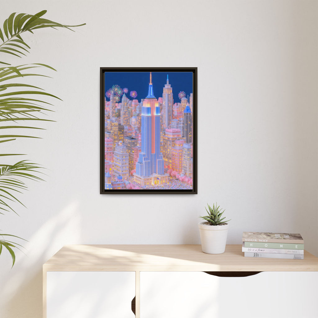 NYC Knicks Championship Framed Canvas
