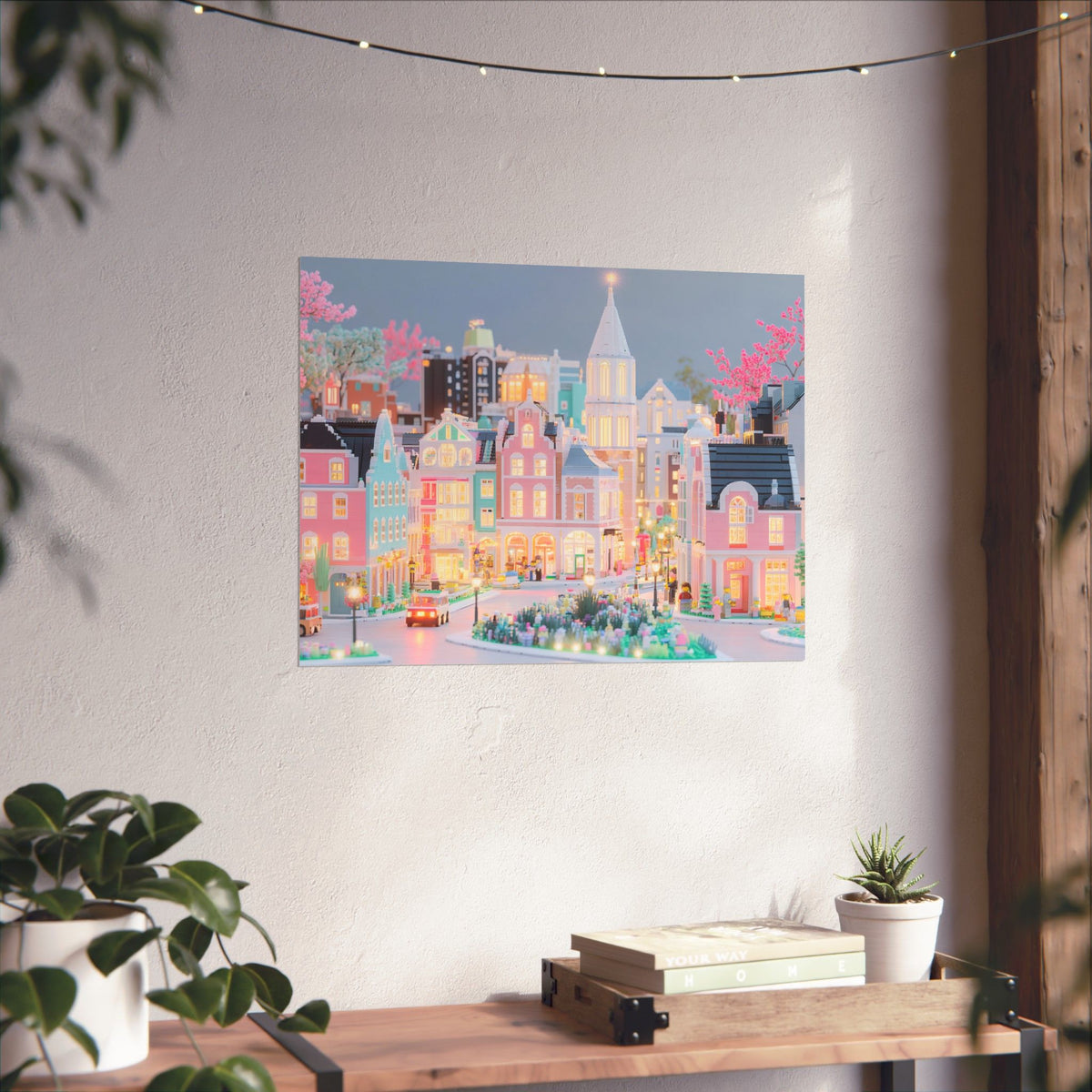 Pastel Boston Skyline Poster