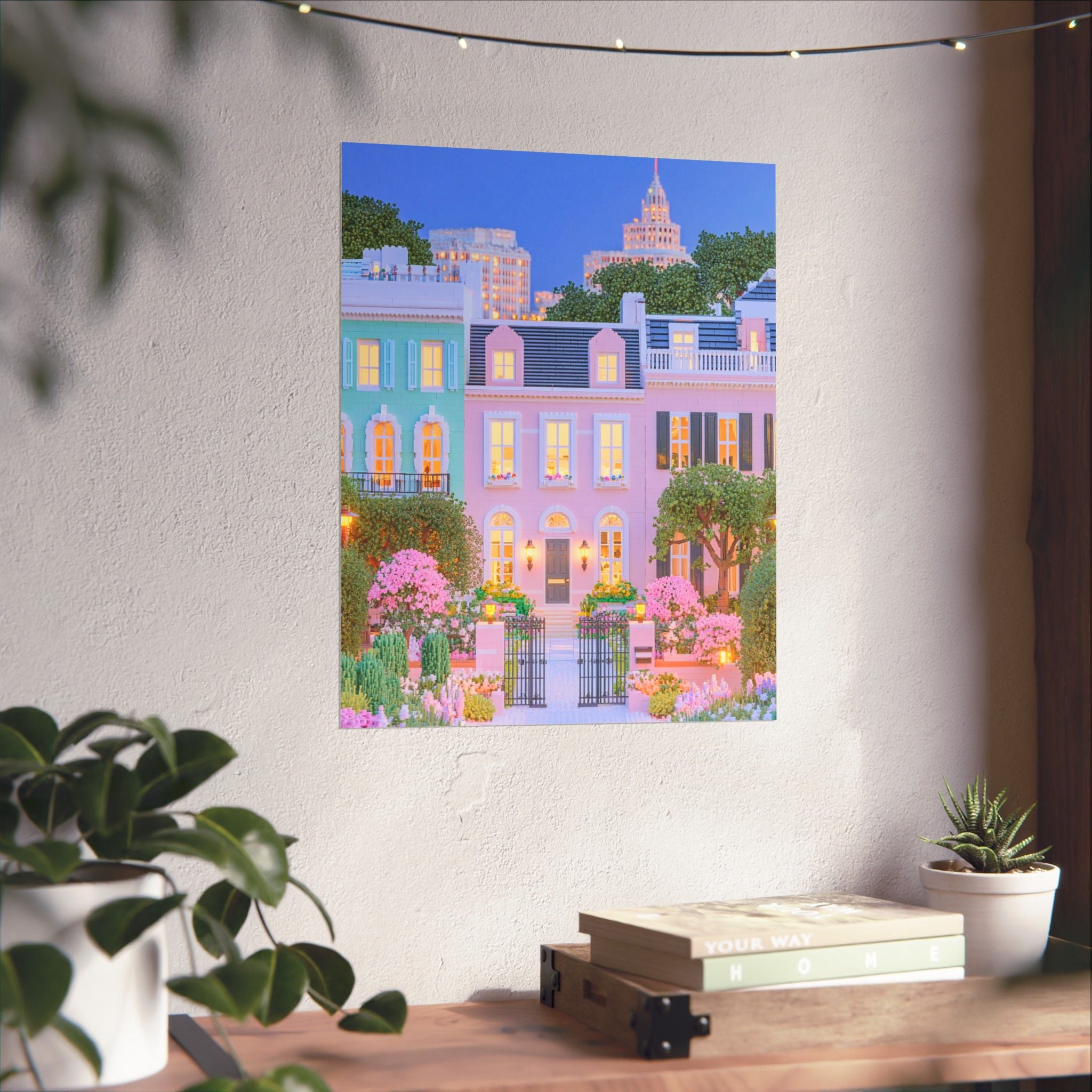 Charleston Rainbow Row Poster
