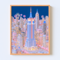 NYC Knicks Championship Fireworks Poster