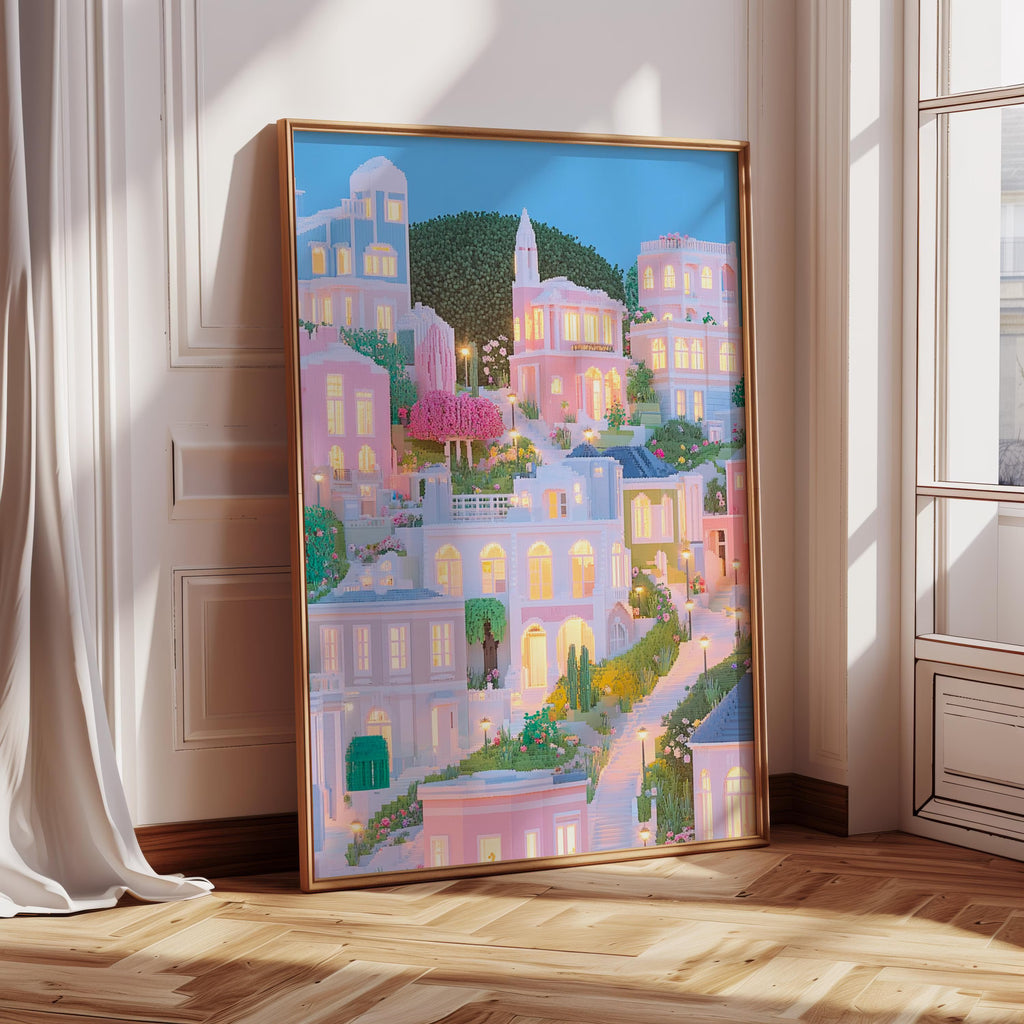 Pastel San Francisco Cityscape Poster